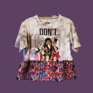 Peplum Tee Shirt Villans Disney sustainable fashion